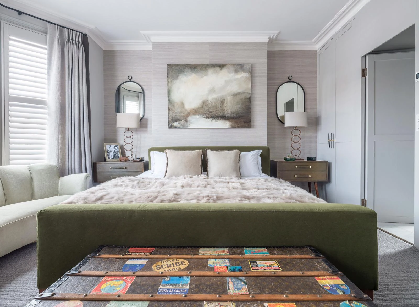The principal bedroom at Clapham.