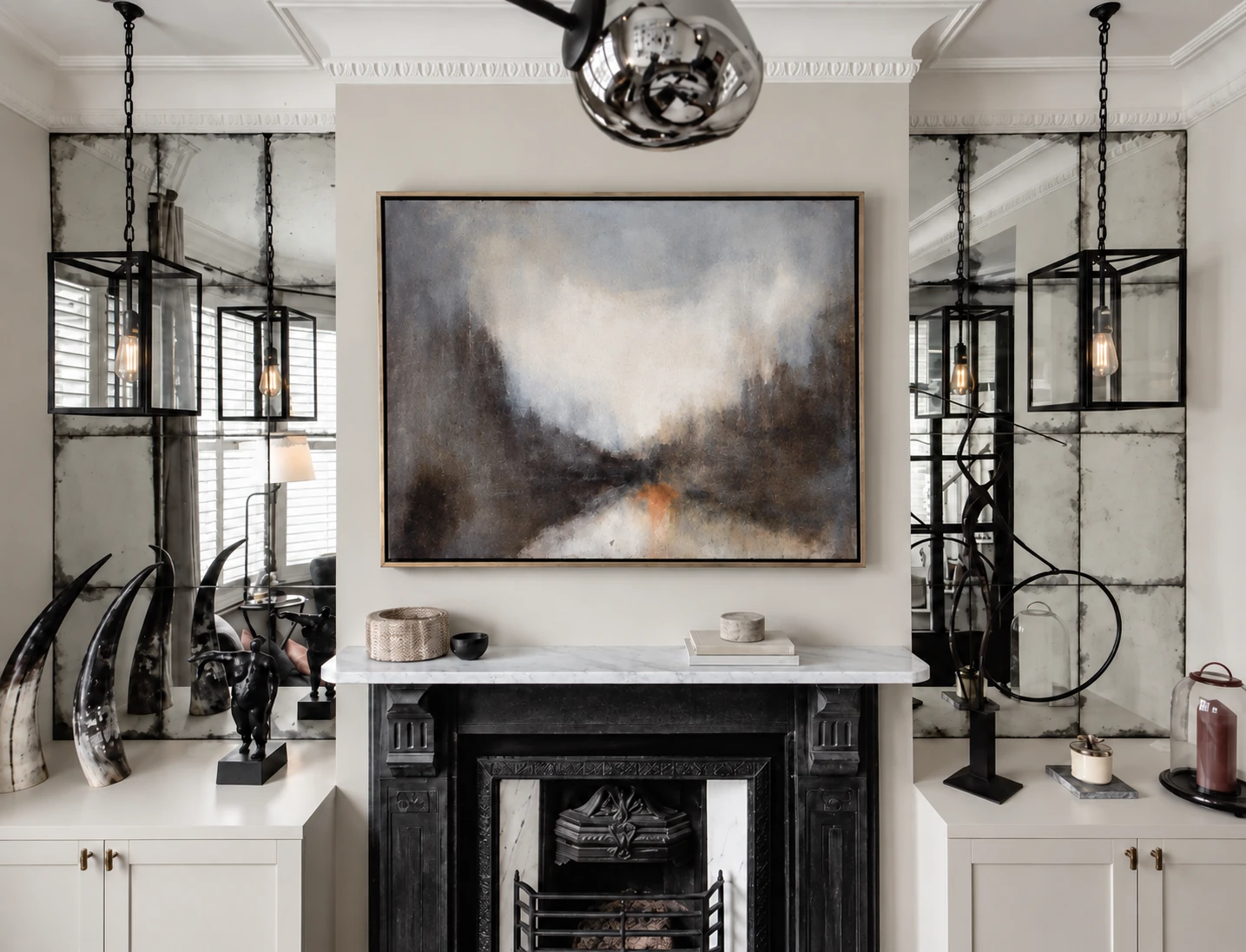 Fireplace detail at Clapham.